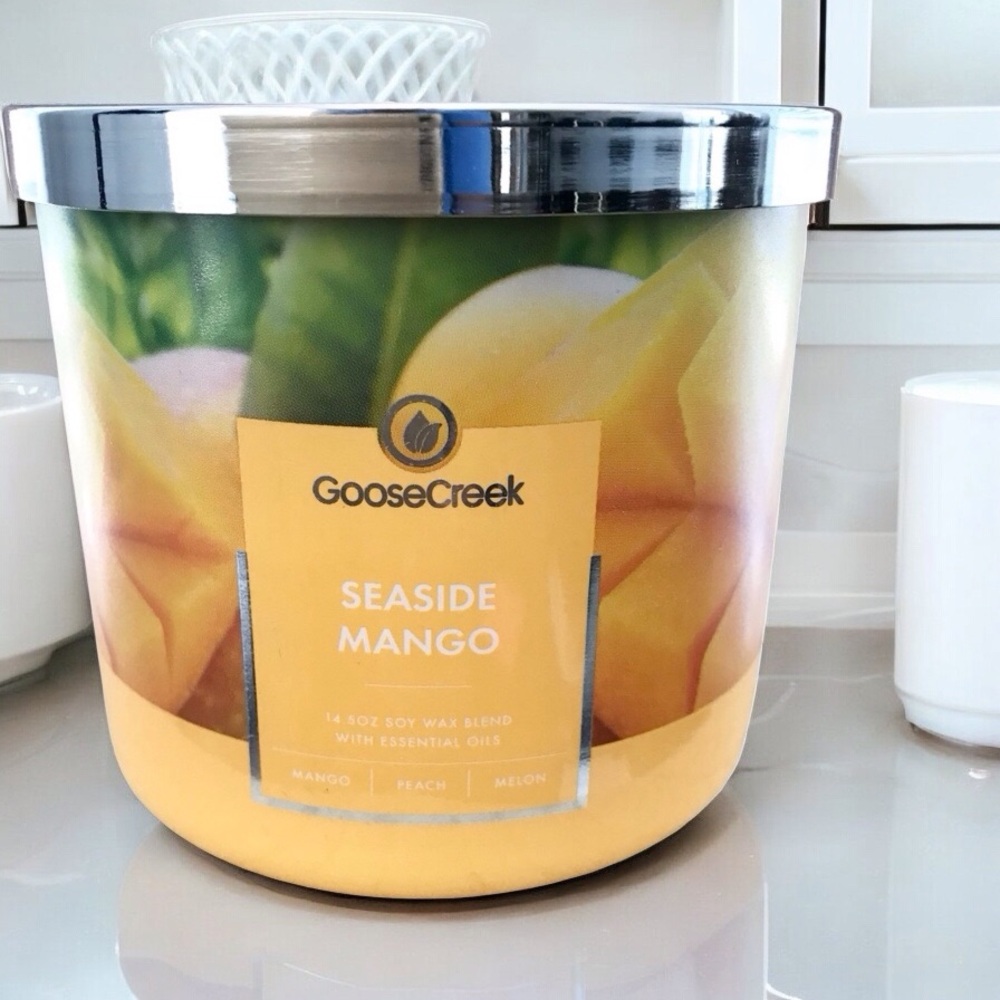 🆕40+ Hrs Seaside Mango 3 Wick Candle